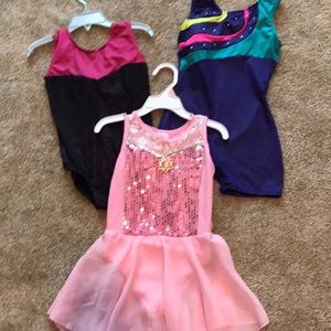 3 girls leotards. $15